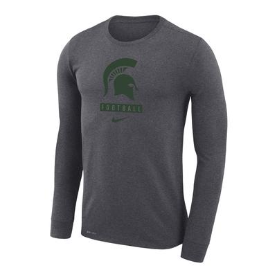 Michigan State Nike Men's Dri-Fit Legend Football Long Sleeve Tee
