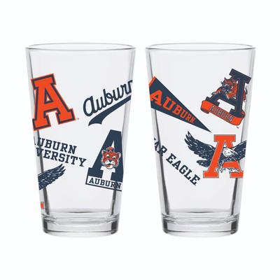 Auburn 16oz Vault Medley Pint Glass