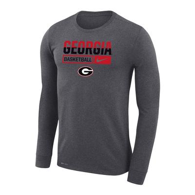 Georgia Nike Men's Dri-Fit Legend Basketball Long Sleeve Tee