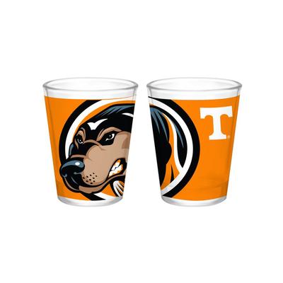 Tennessee 2oz Sublimated Side by Side Logo Shot Glass
