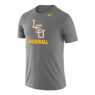 LSU Nike Men's Dri-Fit Legend Baseball Short Sleeve Tee