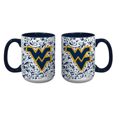 West Virginia 15oz Floral Java Mug