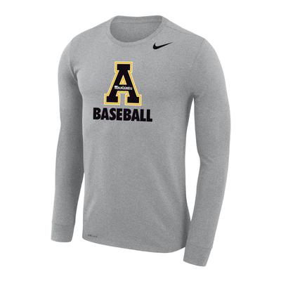 Appalachian State Nike Men's Dri-Fit Legend Baseball Long Sleeve Tee