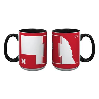 Nebraska 15oz Logo Java Mug