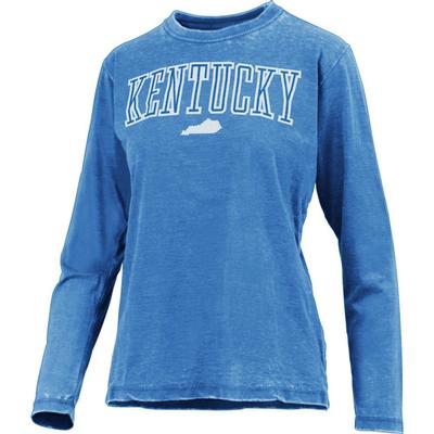 Kentucky Pressbox Superblock Vintage Wash Long Sleeve Tee