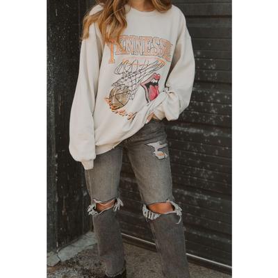 Tennessee Livy Lu Women's The Rolling Stones Basketball Thrifted Sweatshirt