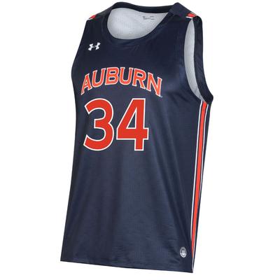 Auburn Under Armour YOUTH #34 Replica Basketball Jersey