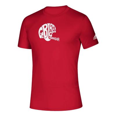 Nebraska Adidas Vault Helmet Creator Short Sleeve Tee