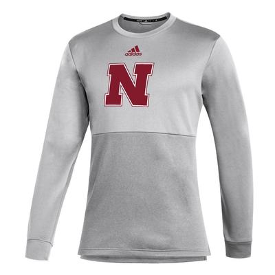 Nebraska Adidas Team Issue Logo Crew