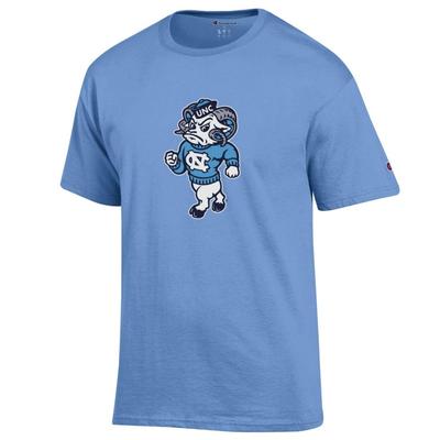 UNC Champion Giant Strutting Ram Logo Tee