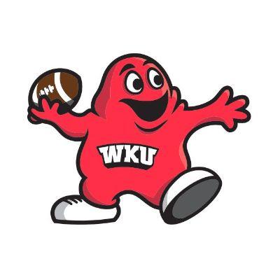 Western Kentucky Big Red Football Decal 3in