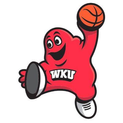 Western Kentucky Big Red Basketball Decal 3in