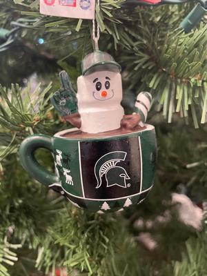 Michigan State Smores Mug Ornament