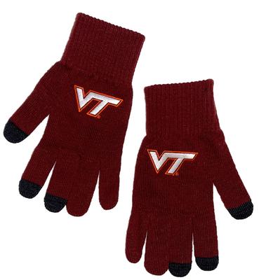 Virginia Tech Itext Smart Touch Knit Gloves