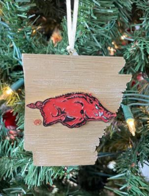 Arkansas State Outline Ornament