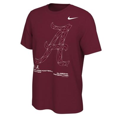 Alabama Geometric Script A Football Playoff Tee Shirt