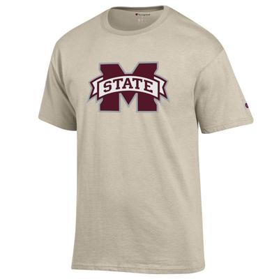 Mississippi State Champion Giant Logo Tee OATMEAL