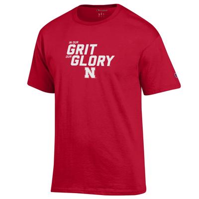 Nebraska Champion In Our Grit Our Glory Tee