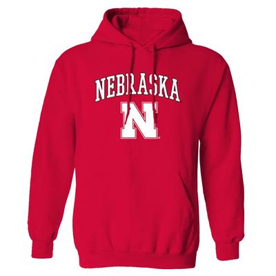 Nebraska Arch Over Logo Hoodie