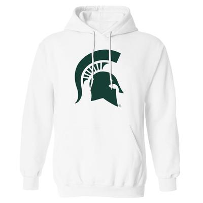 Michigan State Giant Spartan Head Logo Hoodie