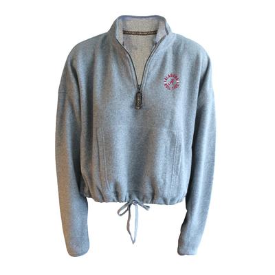 Alabama Summit Women's Heather Sweater Cinch Bottom 1/2 Zip Pullover