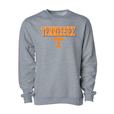 Tennessee Vols Power T Stack Crew Sweatshirt