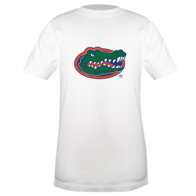 Florida Garb YOUTH Giant Gator Head Logo Tee WHITE