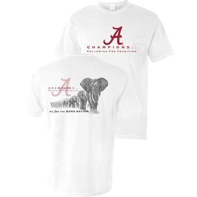 Alabama Following the Tradition Comfort Colors Short Sleeve Tee