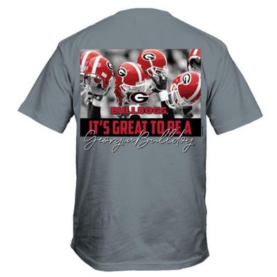 Georgia New World Graphics Raised Helmets Comfort Colors Short Sleeve Tee