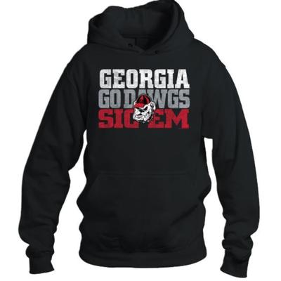 Georgia New World Graphics Go Dawgs Sic Em Hoodie