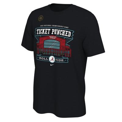 Alabama Nike Ticket Punched National Championship Bound Tee