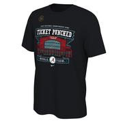  Alabama Nike Ticket Punched National Championship Bound Tee