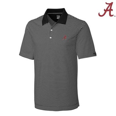 Alabama Cutter and Buck Big and Tall Trevor Stripe Polo