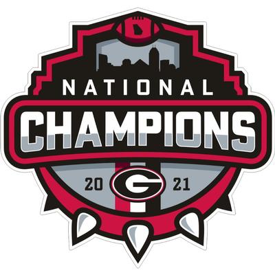 Georgia Bulldogs 2021 National Champions Magnet (6in)