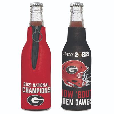 Georgia Bulldogs 2021 National Champions Bottle Cooler