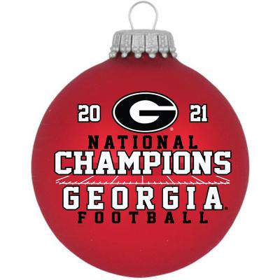 Georgia Bulldogs 2021 National Champions Ornament