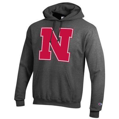 Nebraska Champion Giant N Logo Hoodie