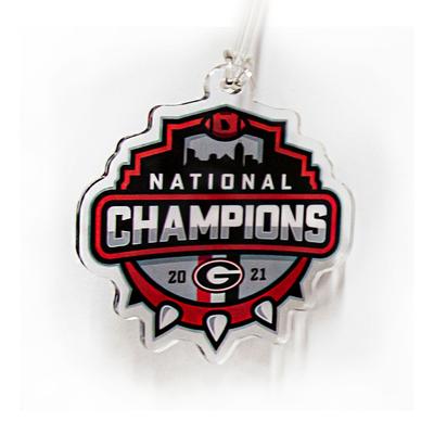 Georgia Bulldogs 2021 National Champions Luggage Tag Ornament