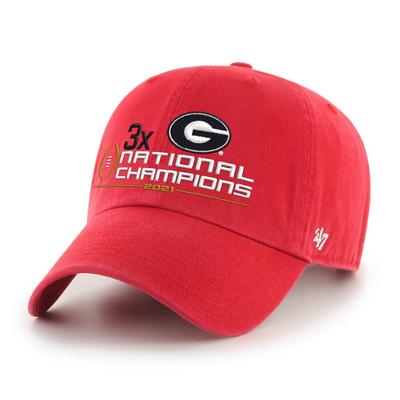 Georgia Bulldogs 3x National Champions Hat