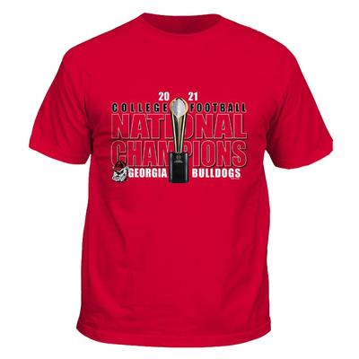 Georgia 2021 National Champion Trophy Short Sleeve Tee