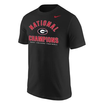 Georgia Nike 2021 National Champion Arch Short Sleeve Tee