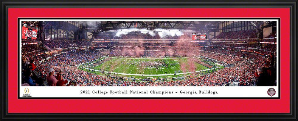  Georgia 2021 National Champions Deluxe Frame 18 