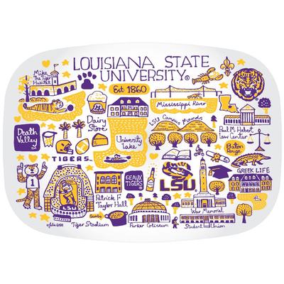 LSU Julia Gash 14 inch Serving Platter