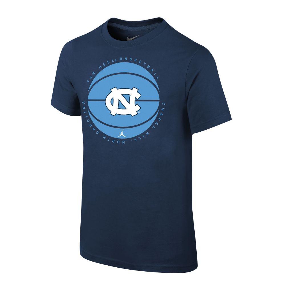 Unc Nike Youth Basketball Team Issued Short Sleeve Tee