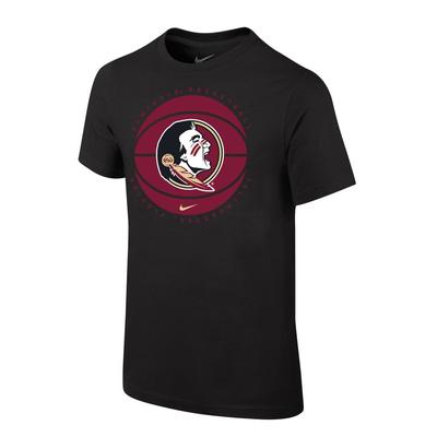 Florida State Nike YOUTH Basketball Team Issued Short Sleeve Tee