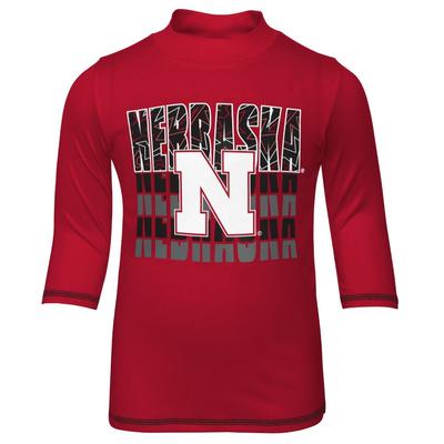 Nebraska Gen2 Kids Slip N Slide Rash Guard Shirt