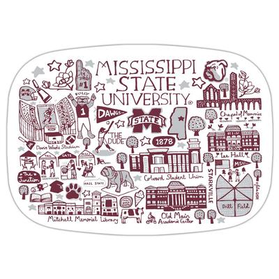 Mississippi State Julia Gash 14 inch Serving Platter
