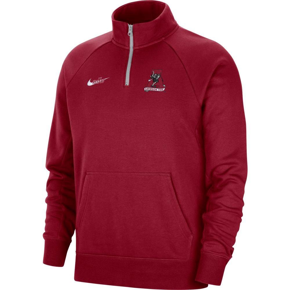 alabama nike half zip