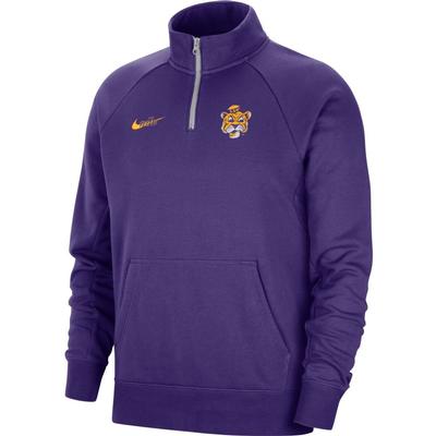 LSU Nike Vault Fleece Quarter Zip Pullover