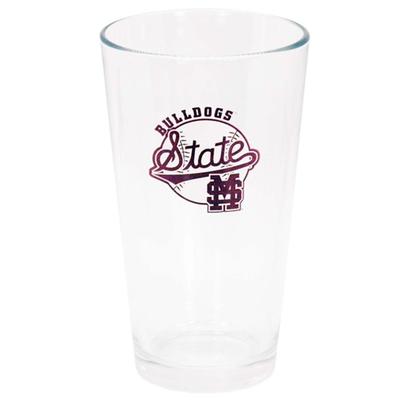 Mississippi State Baseball Pint Glass